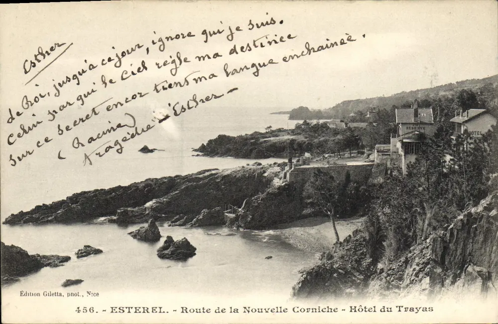 Esterel - Route de la Nouvelle Corniche - Hotel du Trayas — Edition Giletta, Nice, n°456 - Vorderseite
