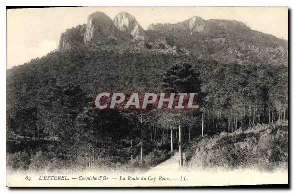 L'ESTEREL — Corniche d'Or — A Estrada do Cap Roux — LL. — N° 64 - Frente