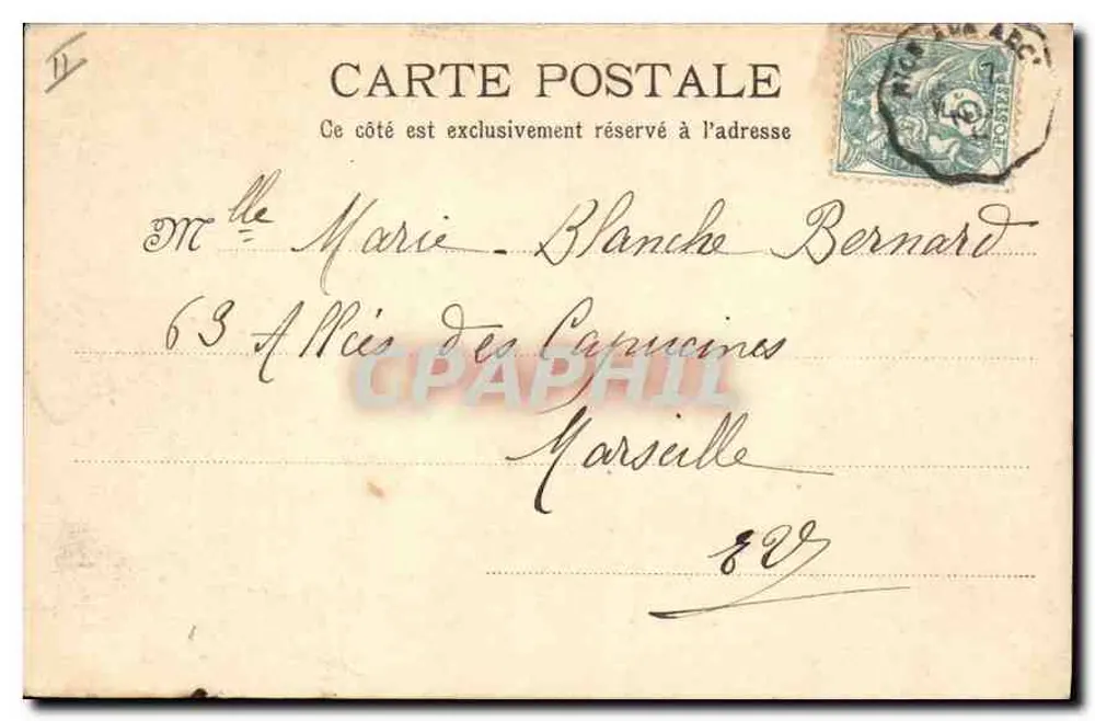 Estérel — Ravin do Malinfernet — P. L. Mélan, editor, Cannes, n° 468 - Verso