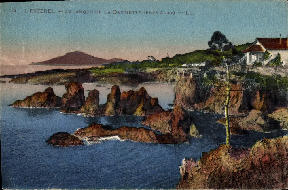 L'ESTÉREL — CALANQUE DE LA BAUMETTE (PRÈS AGAY) — LL. - Frente