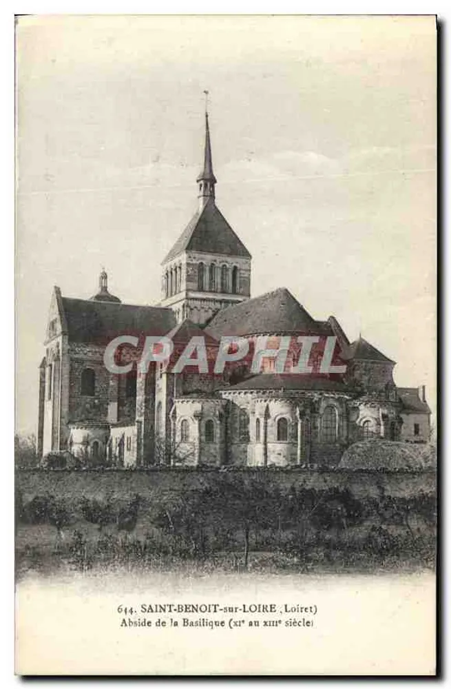 Saint-Benoît-sur-Loire — Apse der Basilika (11. bis 13. Jahrhundert) — CRAPHIL n°614 - Vorderseite