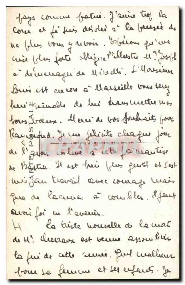 St-Benoît-sur-Loire — Die Jalousie (15. Jh.) — Edit. Mahy, n°25 - Rückseite