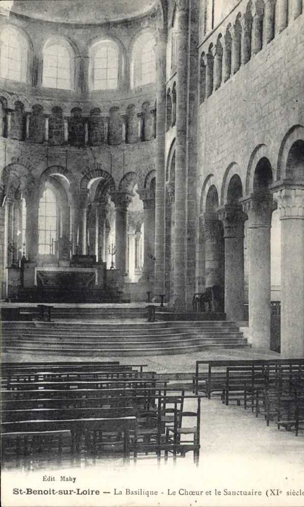 St-Benoît-sur-Loire — Die Basilika - Die Kirchenschiff und der Heiligtum (11. Jahrhundert) — Édit Mahy - Vorderseite