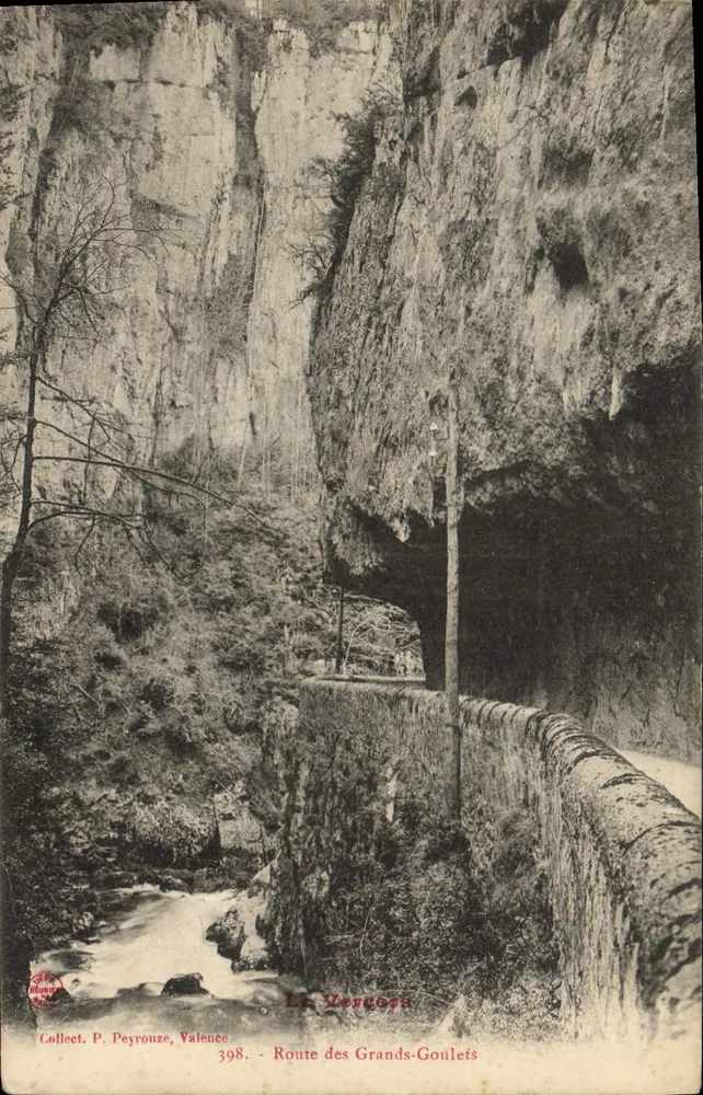Le Vergors — Route des Grands-Goulets — Coleção P. Peyrouze, Valence 398 - Frente