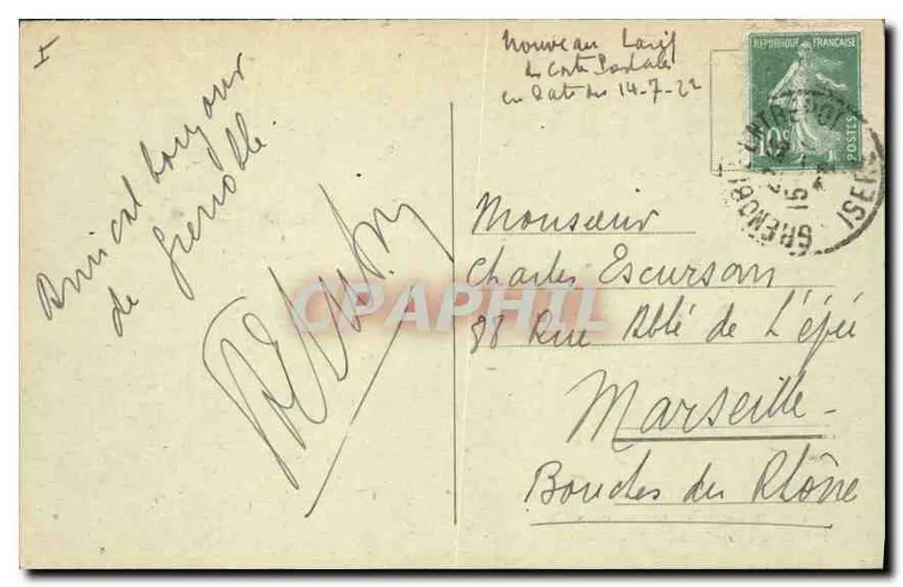 Route des Grands-Goulets - Le Vercors — Dauphiné — E.R. n°455 - Rückseite