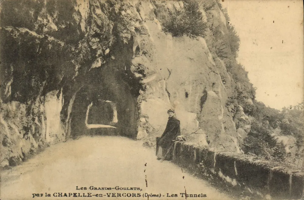 Die Großen Goulets — über Chapelle-en-Vercors (Drôme) — Die Tunnel - Vorderseite