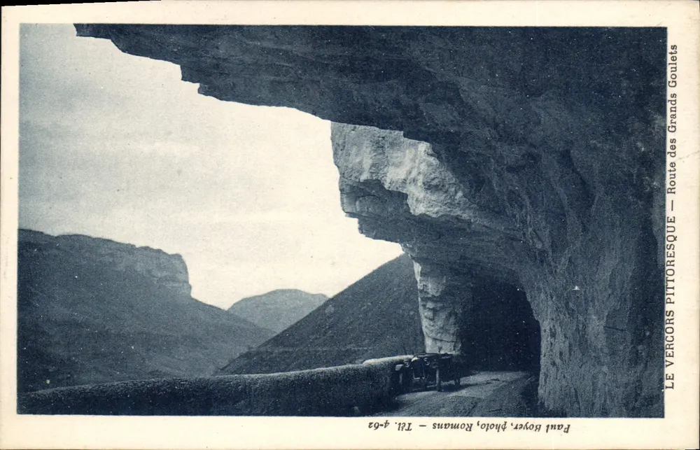 Les Grands Goulets — Pittoreske Straße — Paul Royer, Romans, Tél. 4-62 - Vorderseite