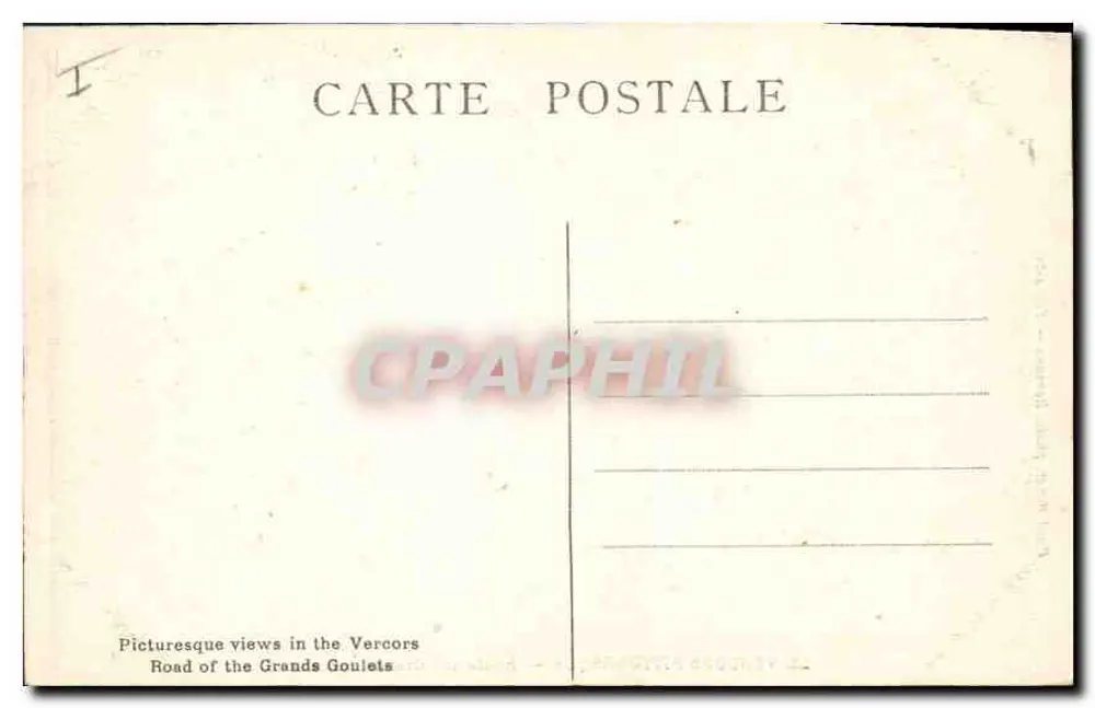 Pittoreskes Vercors — Route des Grands Goulets — Paul Hoyer, Romans, Tél. 4-62 - Rückseite