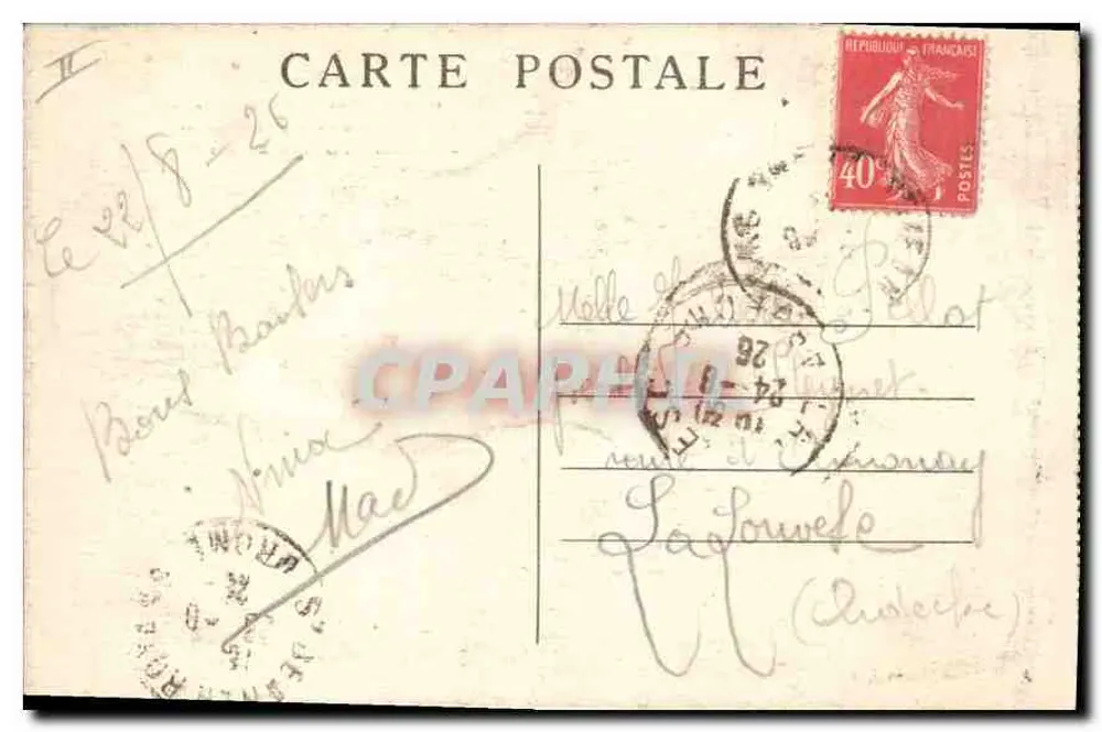 Dauphiné - Pittoresche Route von Combe-Laval zur Forêt de Lente — A. Mollaret, Grenoble - Rückseite
