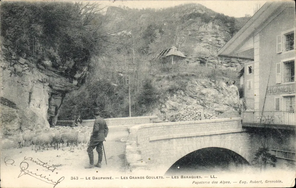 Les Grands Goulets — Les Baraques — Papeterie des Alpes — Eug. Robert, Grenoble - Frente