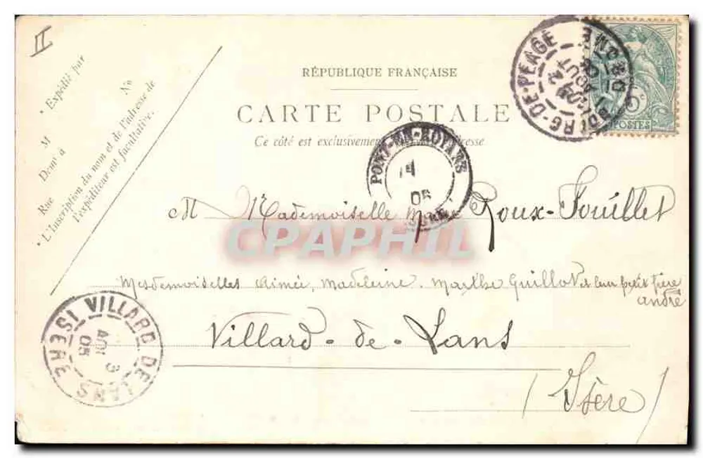 Les Grands Goulets — Les Baraques — Papeterie des Alpes — Eug. Robert, Grenoble - Verso
