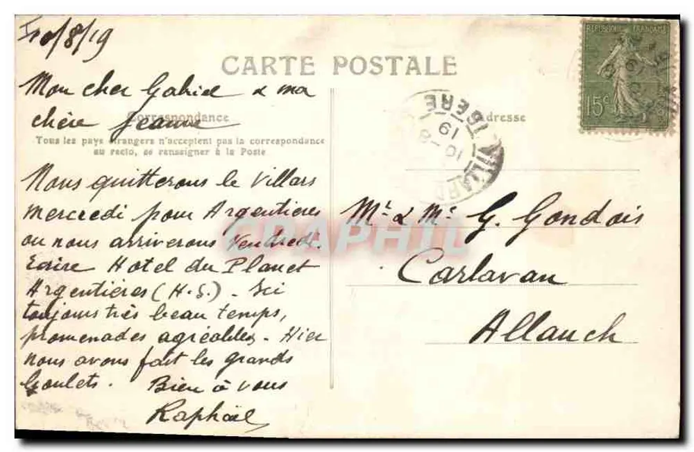 Les Grands Goulets — Die Straße — Verlag Aubenas (Ardèche) - Rückseite