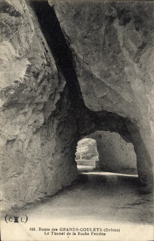 Der Tunnel der Roche Fendue — Route des Grands-Goulets (Drôme) — CCL n°106 - Vorderseite