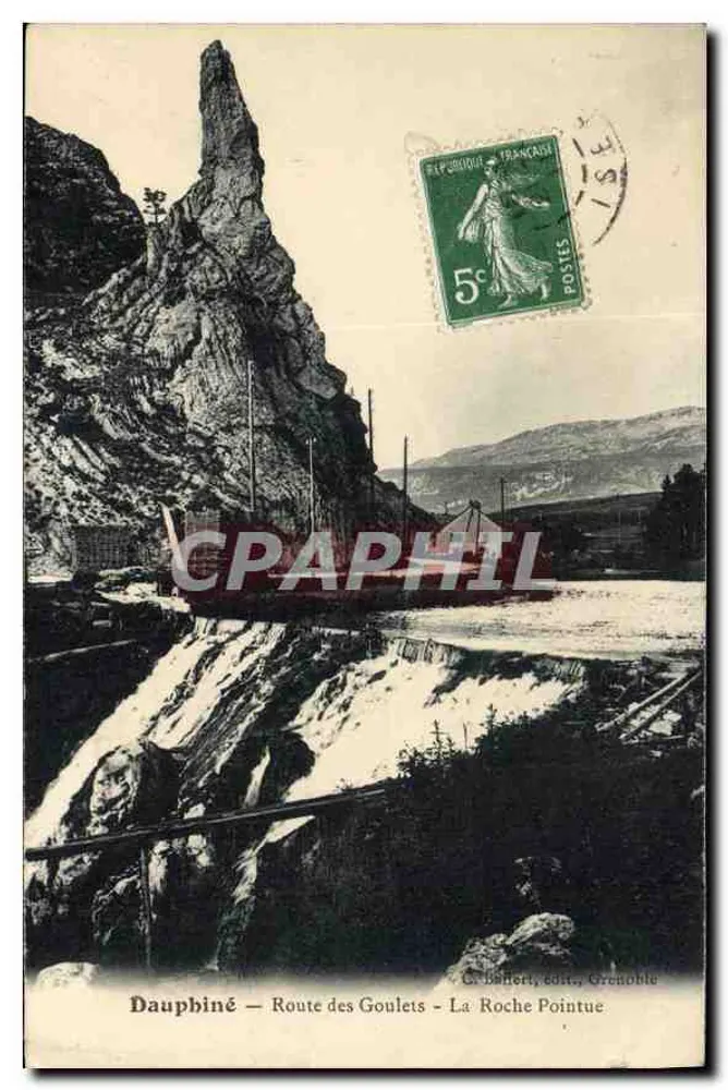 Dauphiné — Rota dos Goulets — La Roche Pointue — C. Belfort, editor, Grenoble - Frente