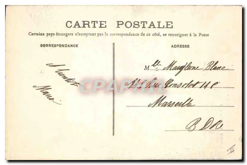 Dauphiné — Rota dos Goulets — La Roche Pointue — C. Belfort, editor, Grenoble - Verso
