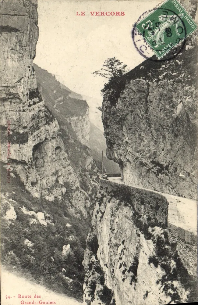 O Vercors — Estrada dos Grandes-Goulets — Collinet, n°54 - Frente