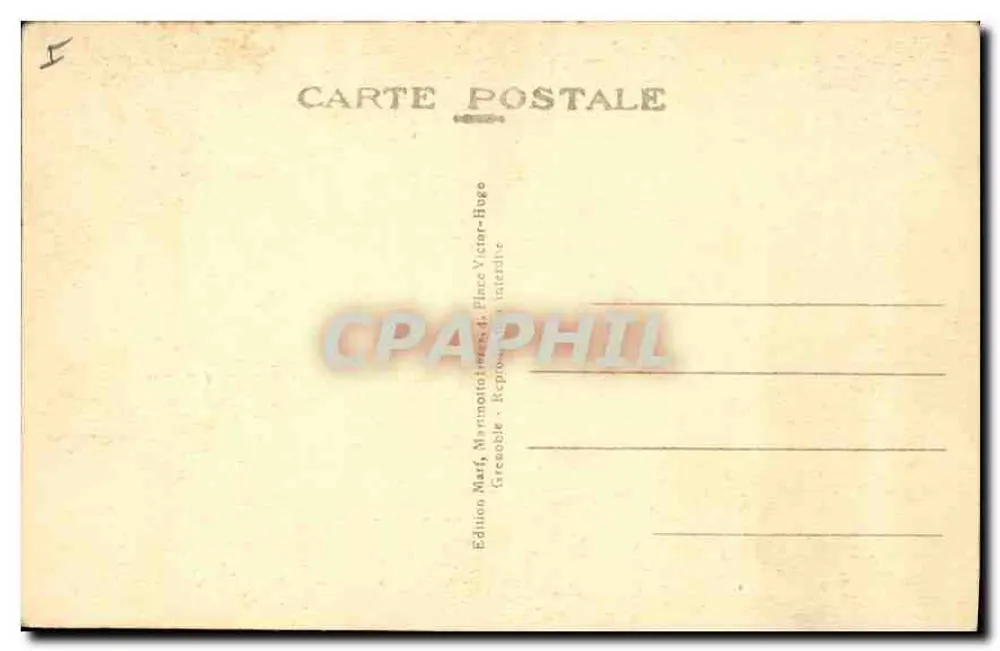 Os Grandes Goulets — A Pedra Pendente — Edição Martinot-Hugo - Verso