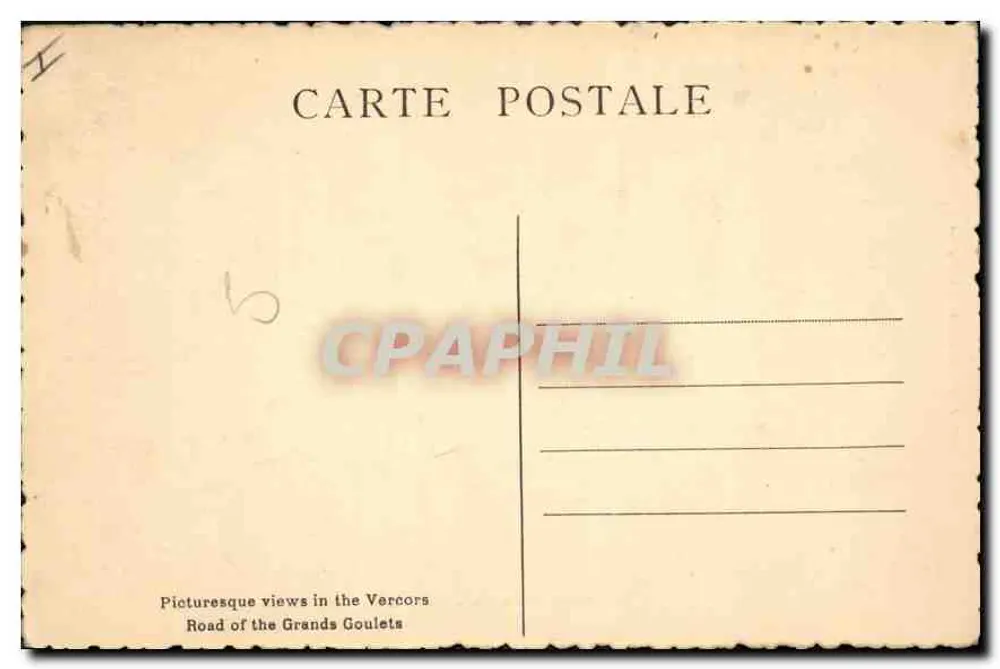 Route des Grands Goulets — pittoreskes Vercors — Paul Boyer, photo Boyer, Romans, Nr. 133 - Rückseite
