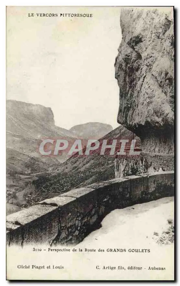 Der pittoreske Vercors — Aussicht der Route des Grands Goulets — C. Artige fils, Verleger - Aubenas - Vorderseite