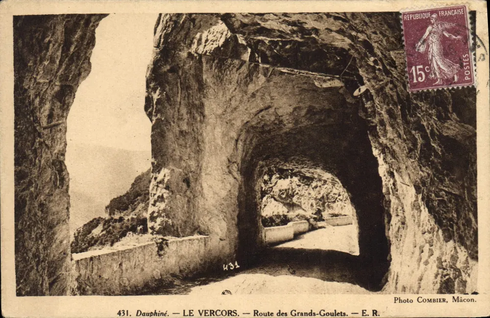 Der Vercors — Route des Grands-Goulets — Photo Combier, Macon - Vorderseite