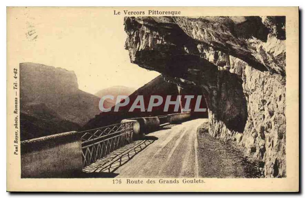 Der pittoreske Vercors — Route des Grands Goulets — Paul Boyer, Foto. Ramam — Tél. 4-62 - Vorderseite