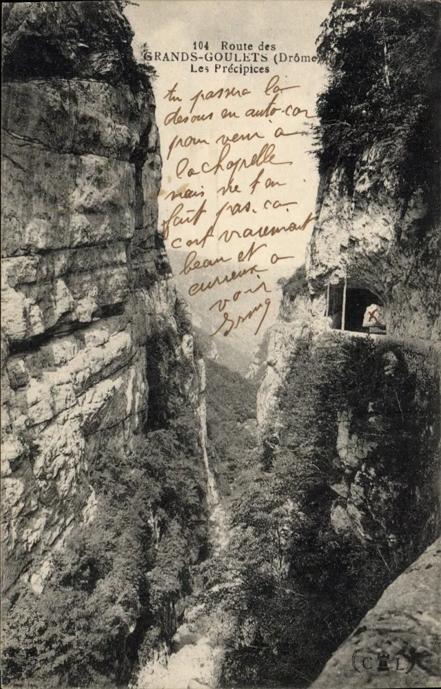 Route des Grands-Goulets (Drôme) — Les Précipices — CCL n°104 - Vorderseite