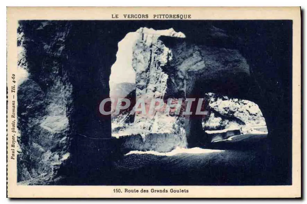 Pittoreskes Vercors — Route des Grands Goulets — Paul Boyer, Foto, Romans — TIL 4-63 - Vorderseite