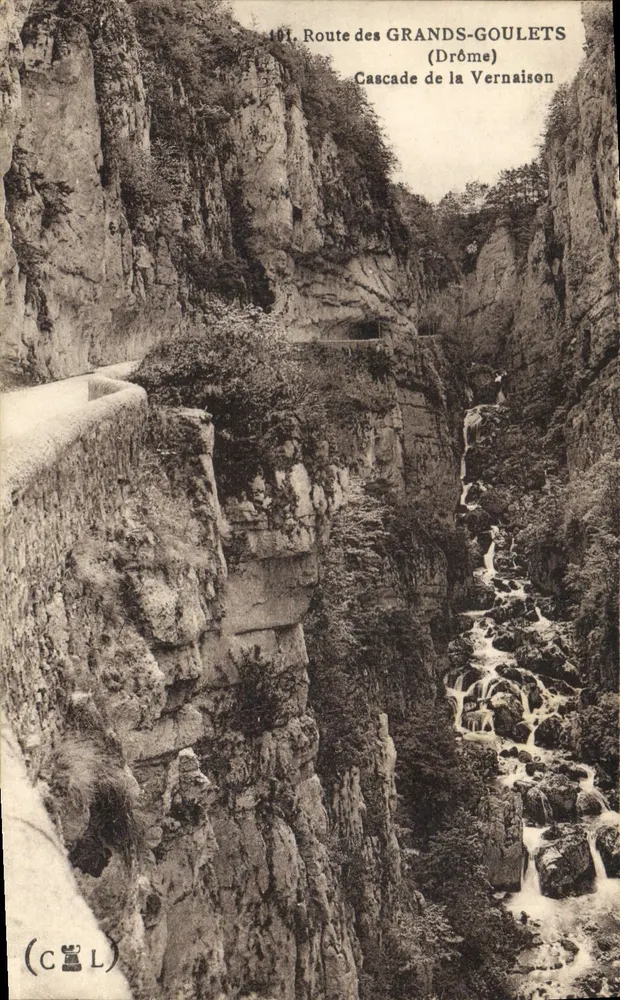 Ruta de los Grandes Goulets — Cascada de Vernaison — (CCL) - Anverso