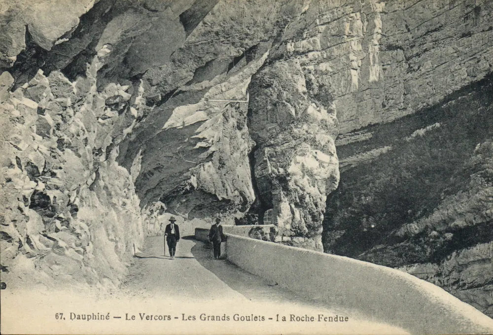 Le Vercors — Les Grands Goulets — La Roche Fendue — Dauphiné — n°67 - Vorderseite