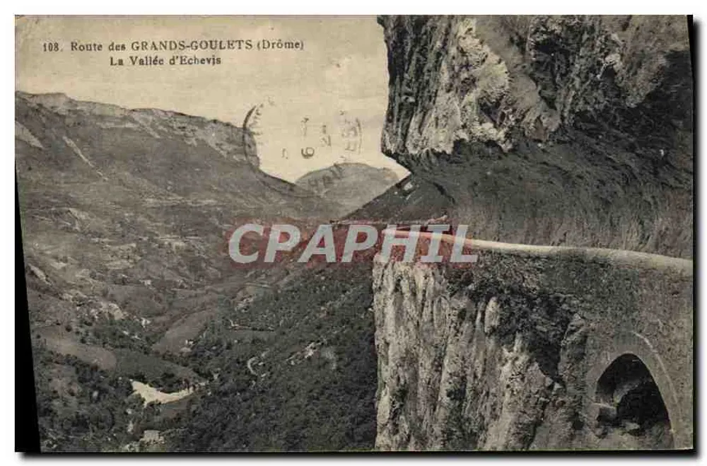 A Valle d'Echevis — Route des Grands-Goulets (Drôme) — Carta postal n°108 - Frente