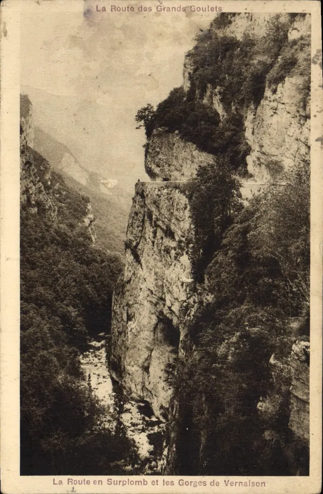 Die Straße über den Abgrund und die Gorges de Vernaison — Die Großen Schluchten — Édition Marf-Martinotto Frères, Grenoble - Vorderseite