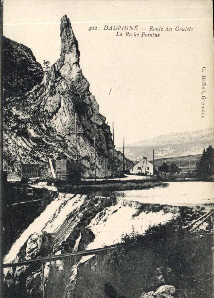 Dauphiné — Ruta de los Goulels — La Roche Pointue — G. Ballert, Grenoble - Anverso