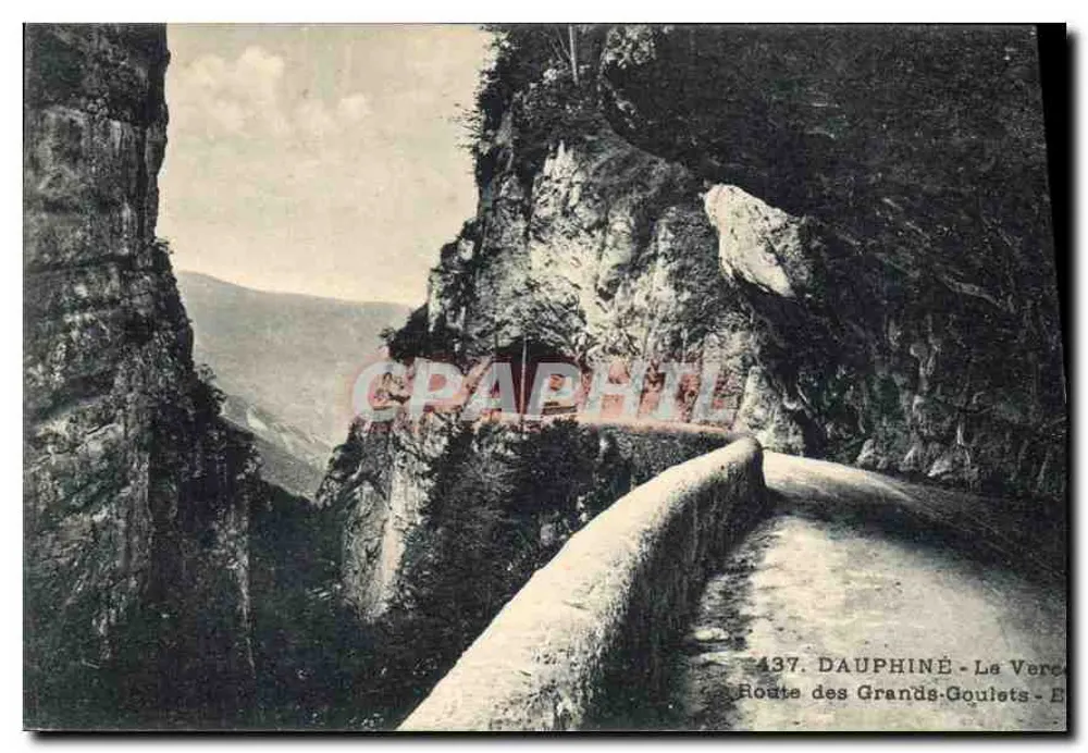 Dauphiné - La Vercors - Route des Grands-Gouists - Verlag: C. P. A. n° 437 - Vorderseite
