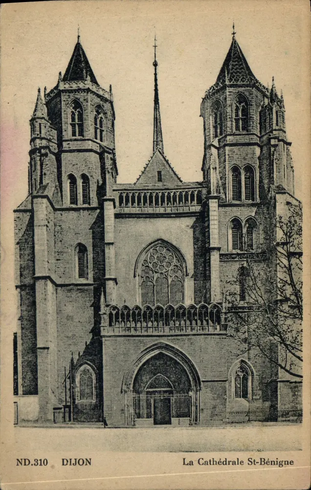 Dijon — A Catedral de São Benigno — ND.310 - Frente