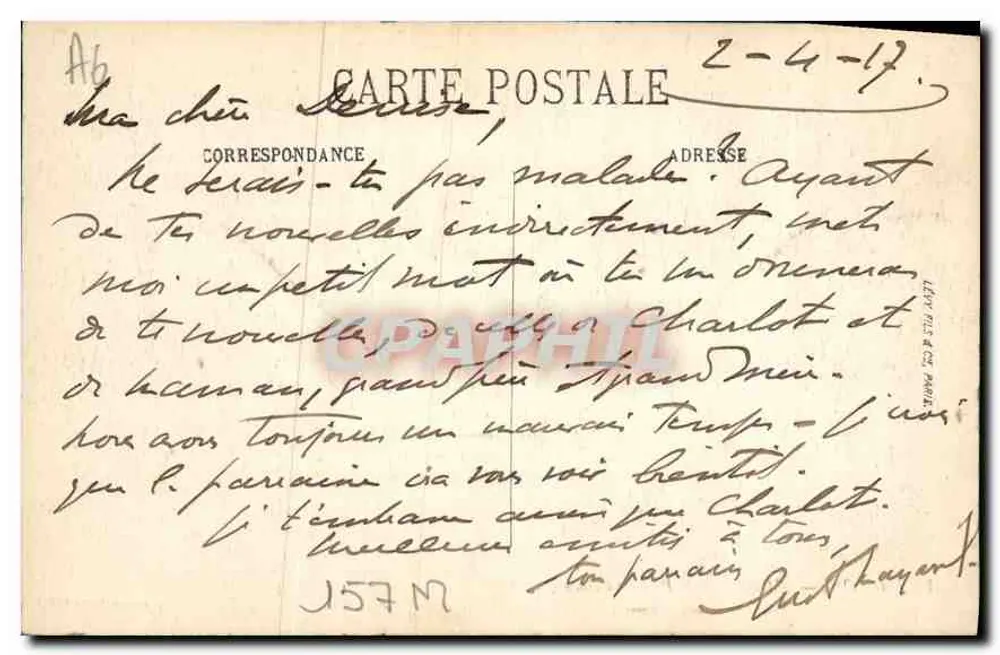 Dijon — Das Krankenhaus und die Brücke der Ouche — LL. n° 72 - Rückseite