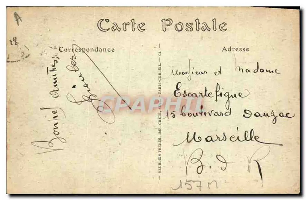 Napoleons Erwachen — Ansicht von Dijon — von Rude - Rückseite
