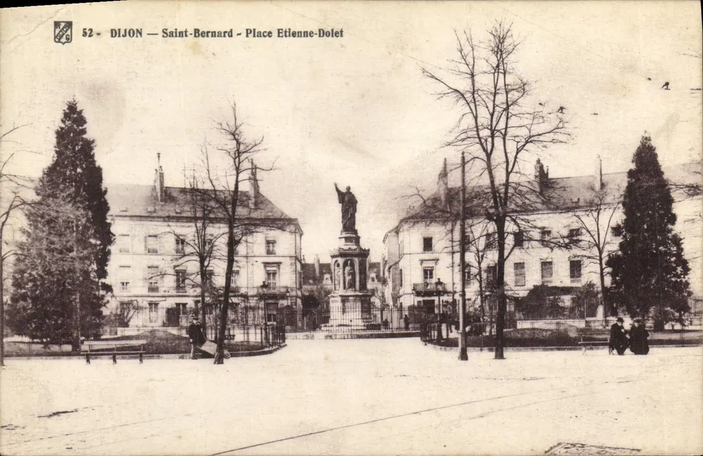 Dijon — São Bernardo — Praça Etienne-Dolet — editor desconhecido, n° 52 - Frente