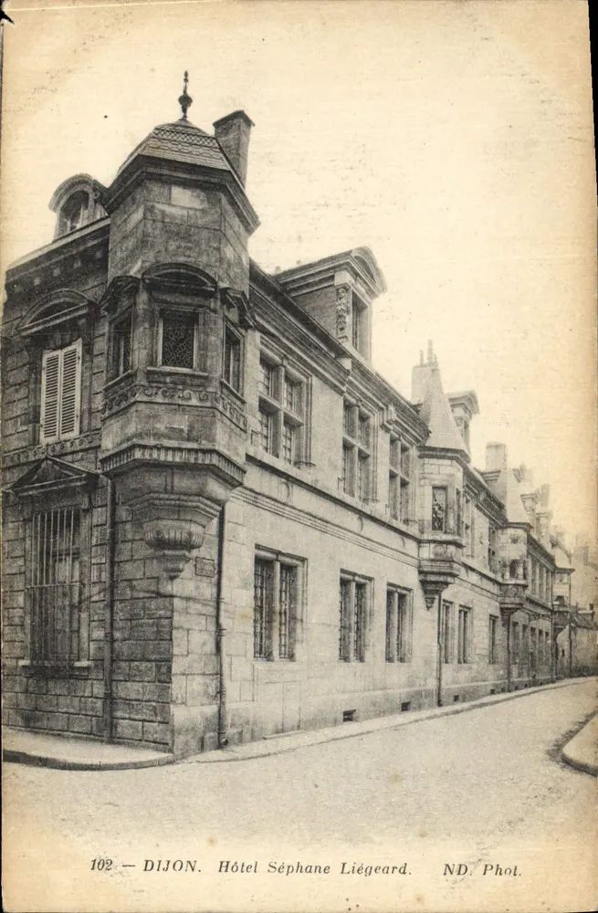 Dijon — Hotel Séphane Liégeard — ND. Fot. - Frente