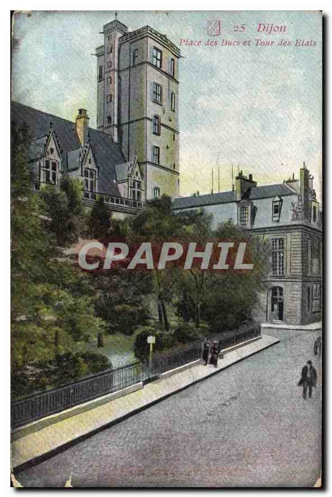 Place des Ducs und Tour des États — Dijon — unbekannter Verlag, Nr. 25 - Vorderseite