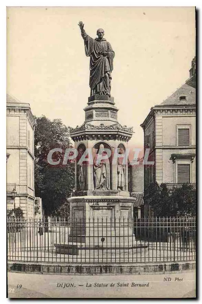 Dijon — A Estátua de São Bernardo — ND Phot, n° 59 - Frente