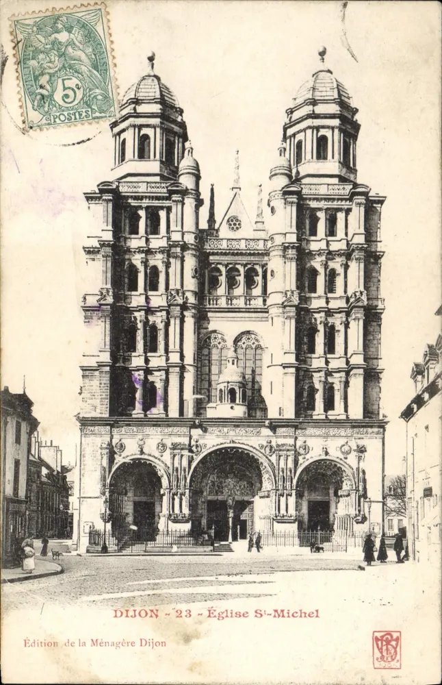 Dijon — Igreja de São Miguel — Édition de la Ménagère Dijon n°23 - Frente