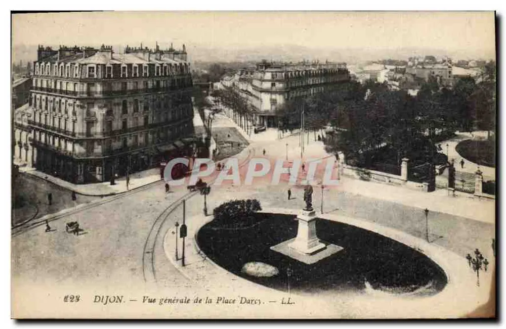 Dijon — Vista geral da Place Darcy — LL. n°23 - Frente