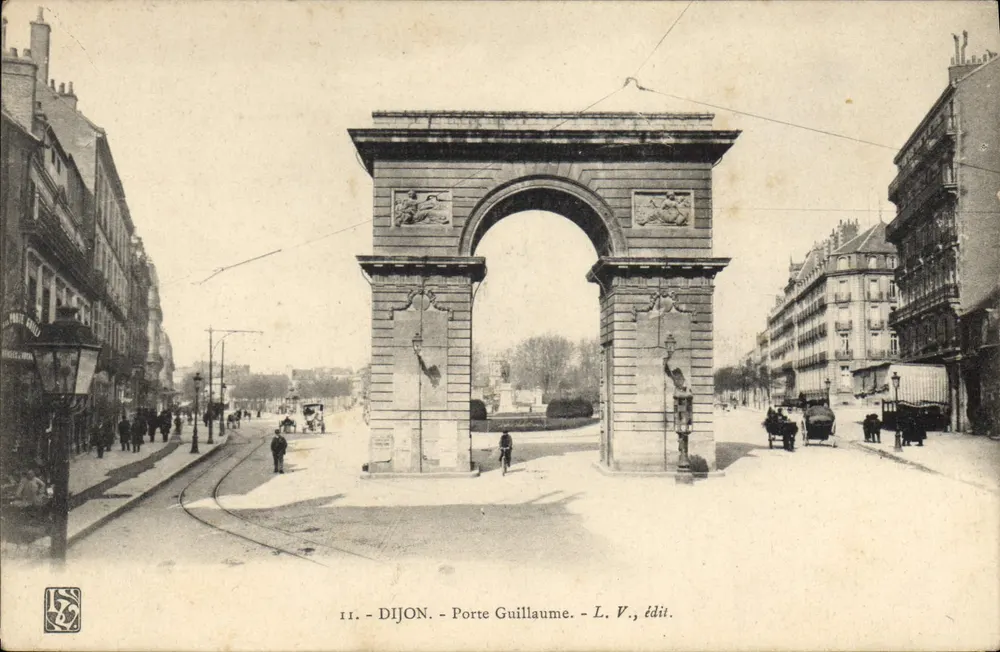 Dijon - Porta Guillaume — L. V., editore — n° 11 - Recto