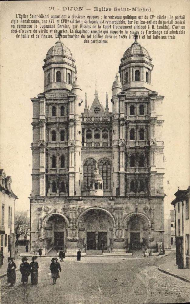 Dijon — Igreja de São Miguel — Editor D. F. Bonneau, n°21 - Frente