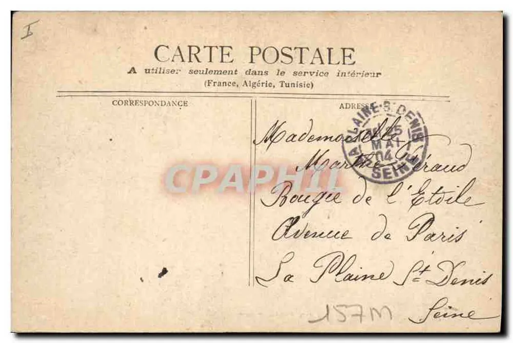 Dijon — Palácio dos Duques da Borgonha — editor Landerier, número de série não visível - Verso