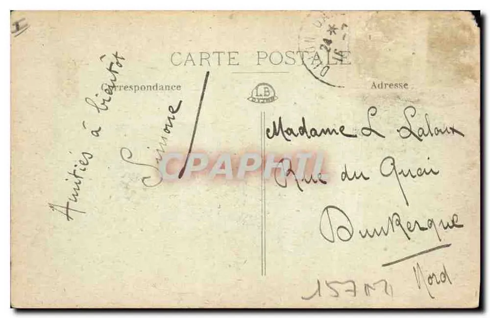 Dijon - Place d'Armes, Ansicht des Rathauses — B. I. Déposé - Rückseite
