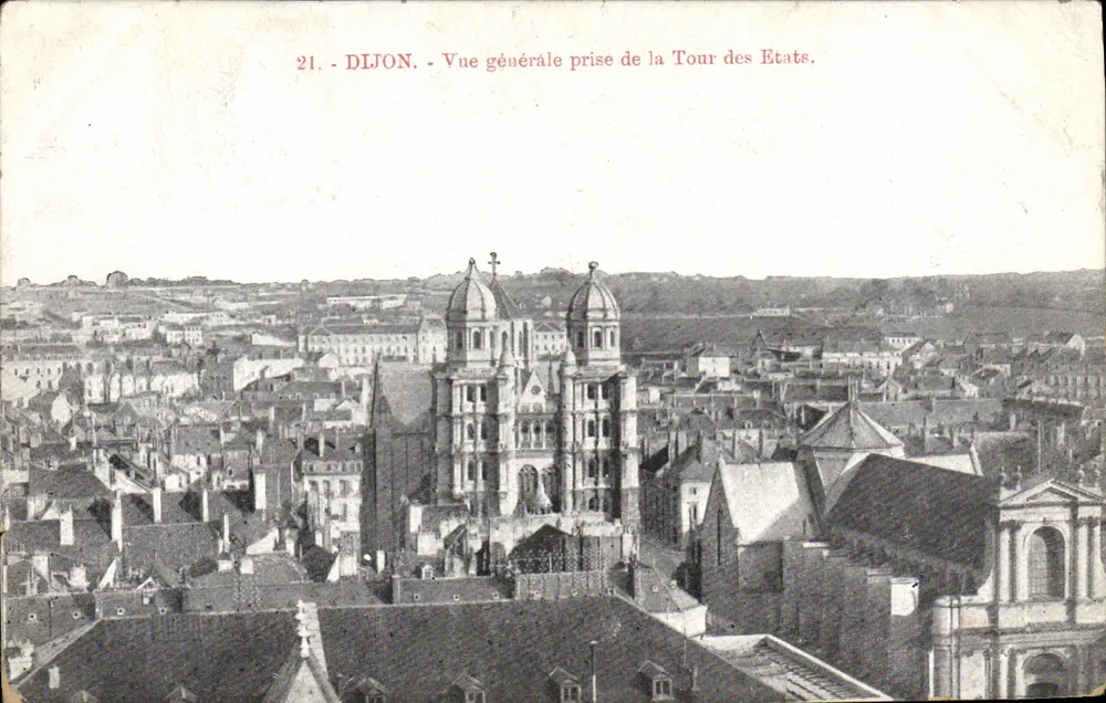 Dijon — Allgemeiner Blick vom Tour des États — Verlag unbekannt, Nr. 21 - Vorderseite