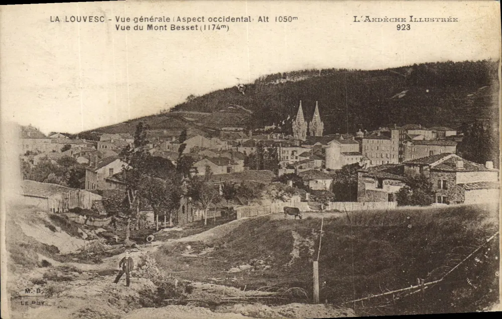 La Louvesc – Allgemeiner Blick westlicher Aspekt Höhe 1050m – L’Ardèche Illustrée 923 - Vorderseite