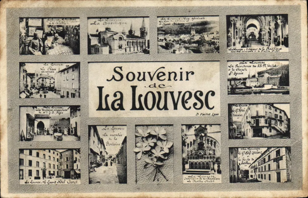 La Louvesc — Lembrança de La Louvesc — D. Paillot, Lyon - Frente