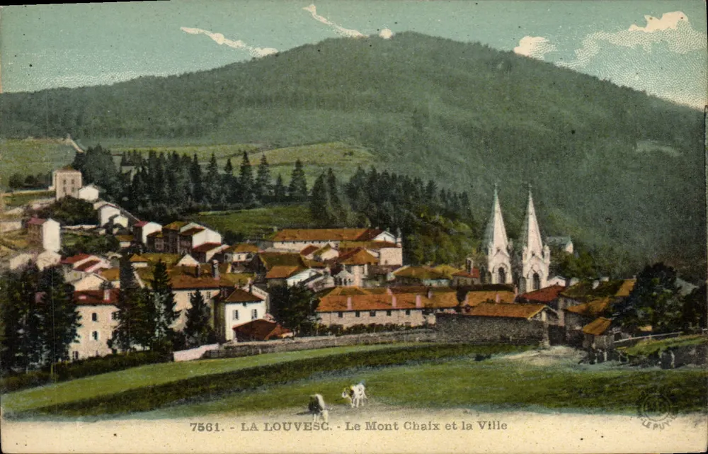 La Louvesc - Mont Chaix und die Stadt — Éditions d'Art Marquet-Brenne - Vorderseite
